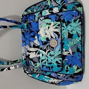 Vera Bradley Turn lock  satchel in camo floral nwt